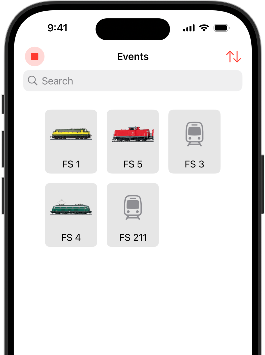 Start events from RailControl Pro on Mac, iPad and iPhone for Märklin Central Station