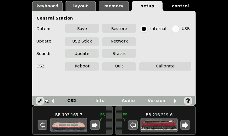Screenshot der CS2-Systemeinstellungen
