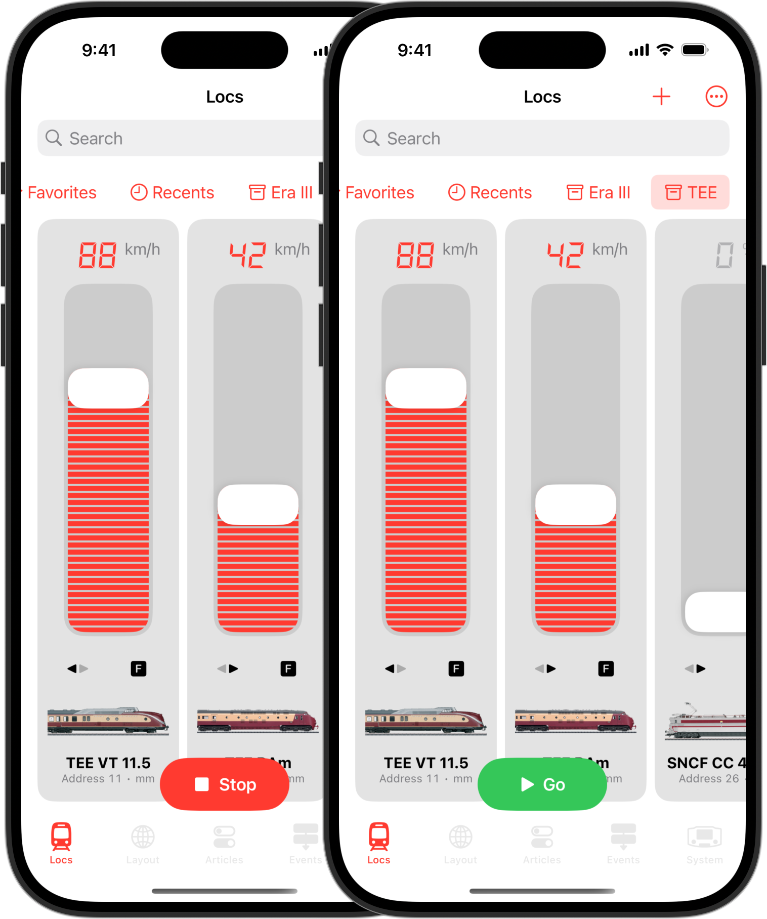 RailControl Pro with regular Stop-button