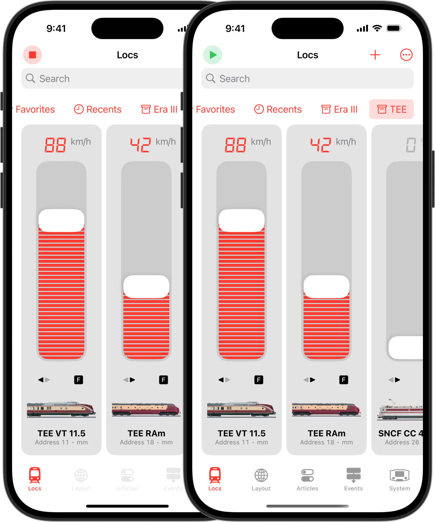 RailControl Pro with small Stop-button